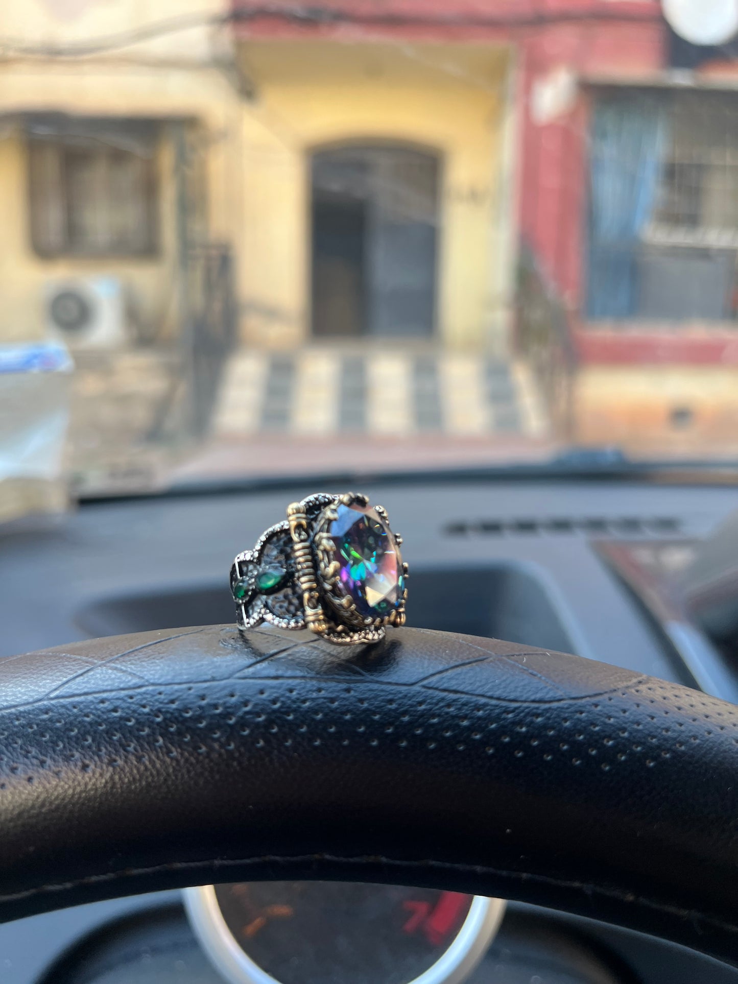 Bague gladiateur transparent
