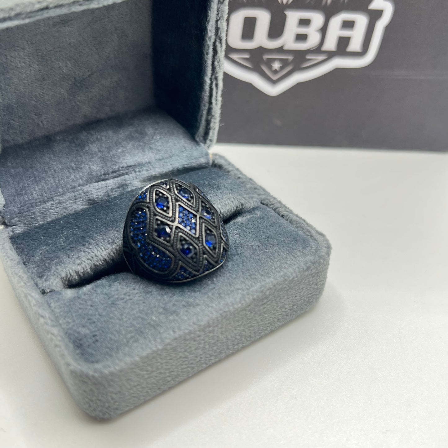 Bague blue garden