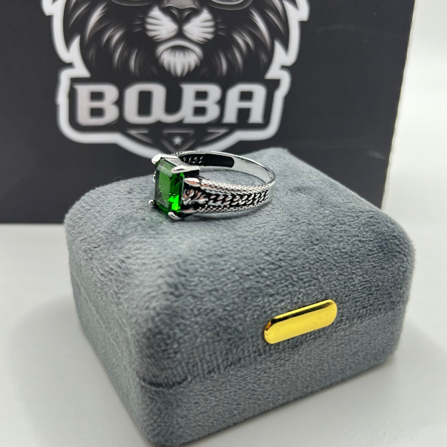 Bague eagle green