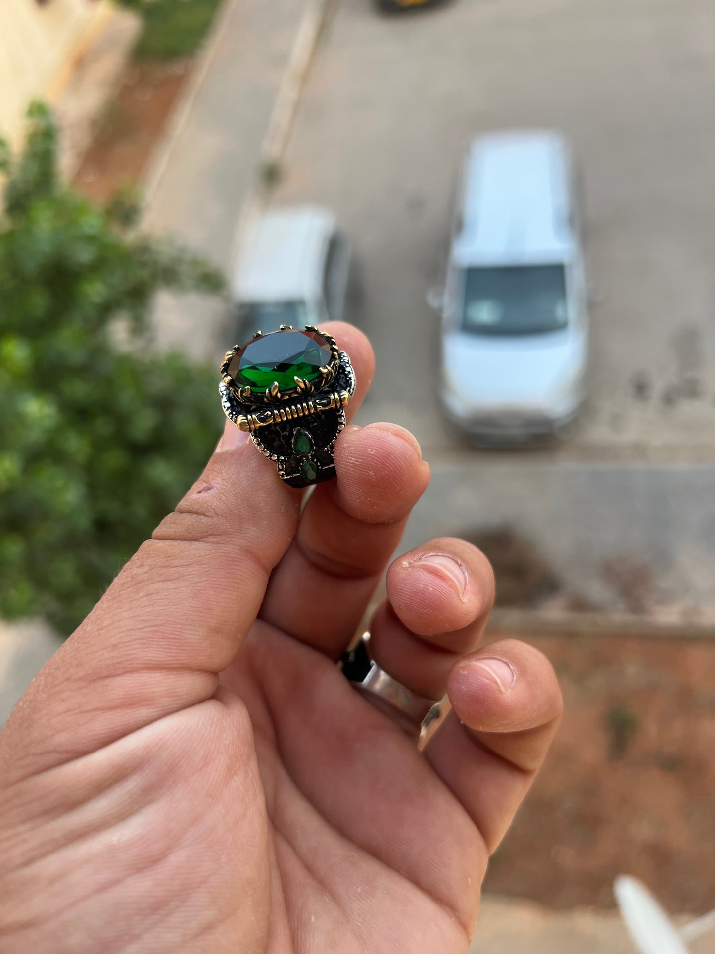 Bague gladiateur green