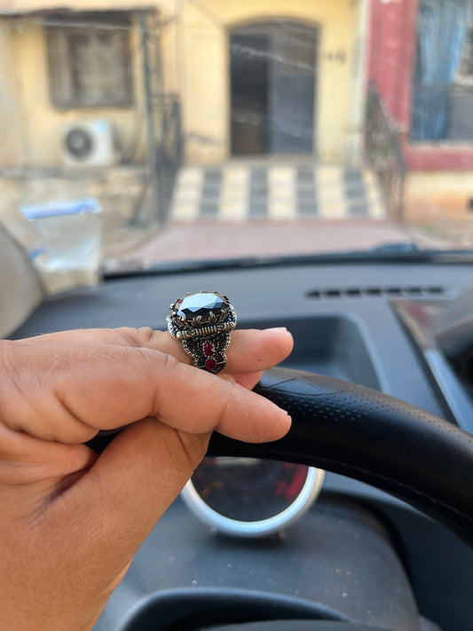 Bague gladiateur noir