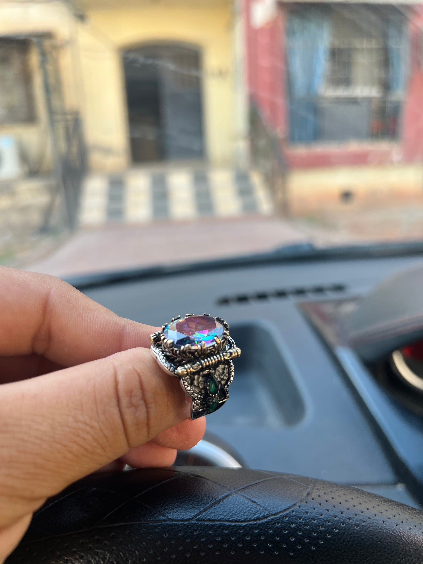 Bague gladiateur transparent