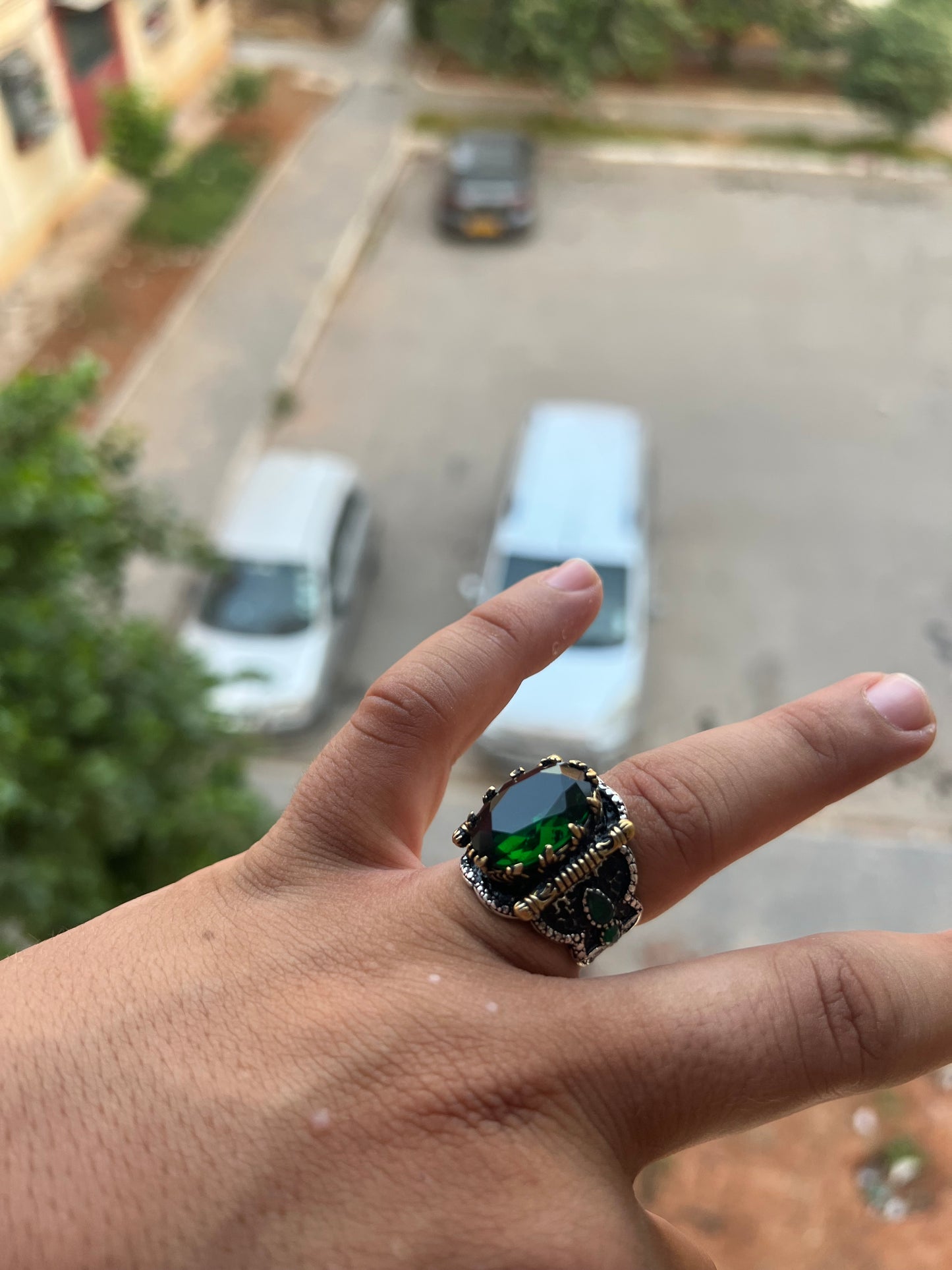 Bague gladiateur green
